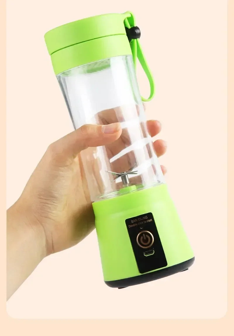 USB Portable Mini Blender | 6-Blade Smoothie Maker for Home, Gym & Travel