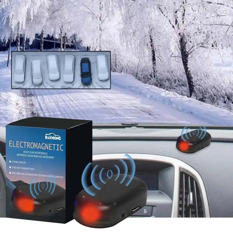Electromagnetic Solar Car Snow Remover | Antifreeze Windshield De-Icer