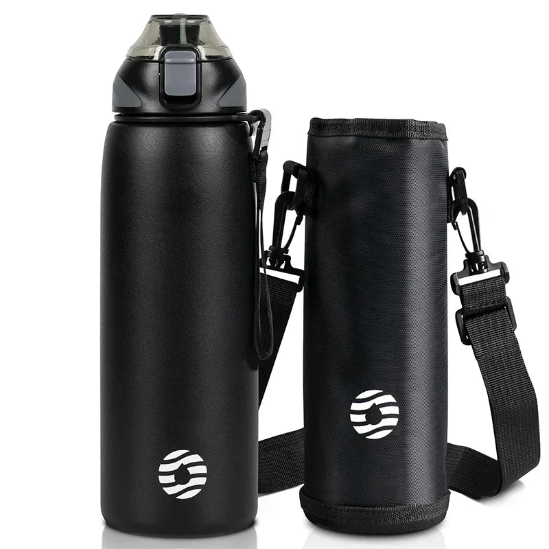 Premium Stainless Steel Vacuum Flask | Hot & Cold 24H | Travel Water Bottle