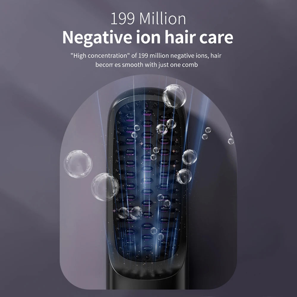 Hot Comb Straightener Professional Quick Heated Electric Wireless Hair Straighten Personal Care Multifunctional Hairstyle Brush