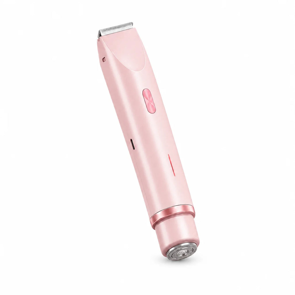 Bikini Trimmer for Women, Double Head Electric Hair Remover Shaver, Rechargeable Painless Body Groomer for Body Private Areas