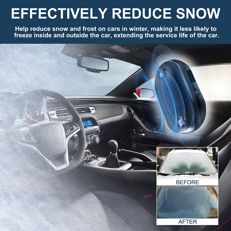 Electromagnetic Solar Car Snow Remover | Antifreeze Windshield De-Icer