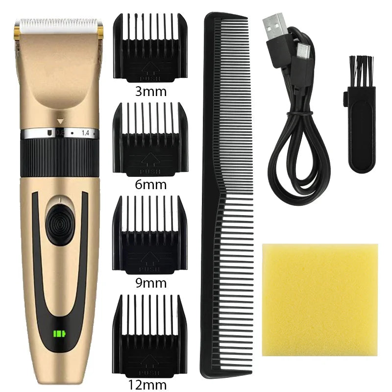 Electric Hair Trimmer Shaver Home Trimmers For Men Hair Clipper Professional Rechargeable Shavers Barber Hair Cutting Machine