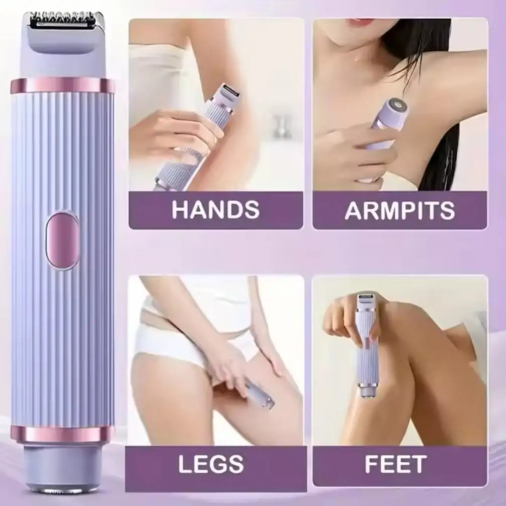 Bikini Trimmer Electric Razor for Women Body Underarm Leg Shaver Female Electric Painless Epilator Facial Mustache Hair Remover