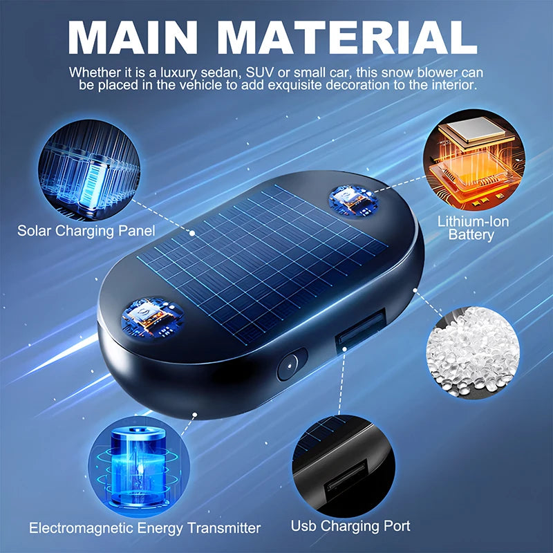 Electromagnetic Solar Car Snow Remover | Antifreeze Windshield De-Icer