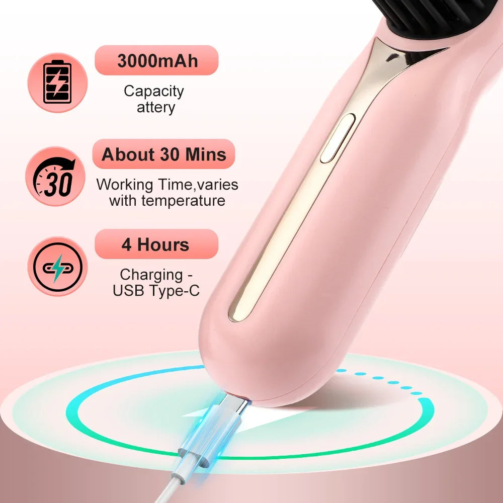 Hot Comb Straightener Professional Quick Heated Electric Wireless Hair Straighten Personal Care Multifunctional Hairstyle Brush