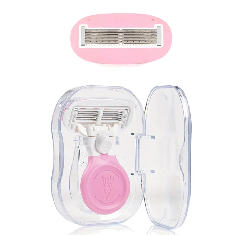 Women's Portable Shaver, 5-Layer Personal Care Razor, Moisturizing Razor