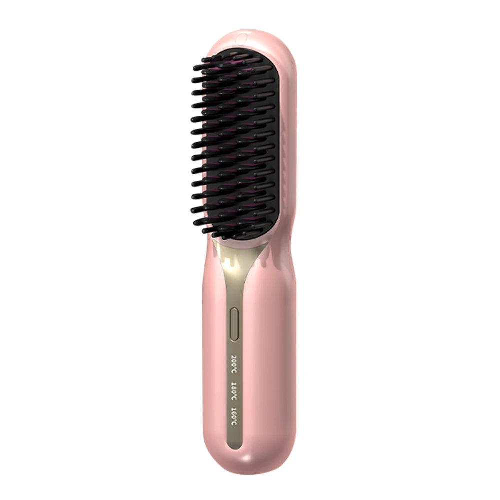 Hot Comb Straightener Professional Quick Heated Electric Wireless Hair Straighten Personal Care Multifunctional Hairstyle Brush
