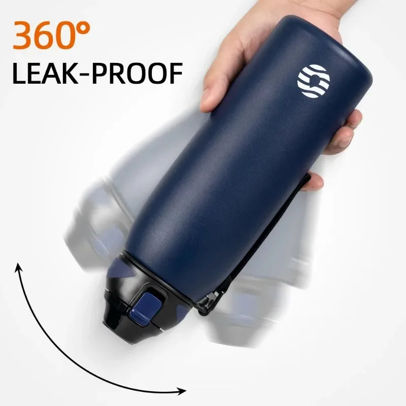 Premium Stainless Steel Vacuum Flask | Hot & Cold 24H | Travel Water Bottle