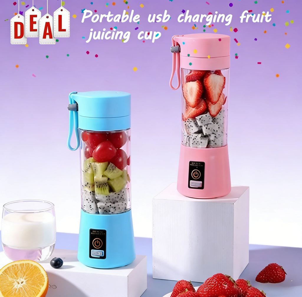 USB Portable Mini Blender | 6-Blade Smoothie Maker for Home, Gym & Travel