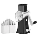 5-in-1 Rotary Cheese Grater & Vegetable Slicer — Grate, Slice & Shred in Seconds