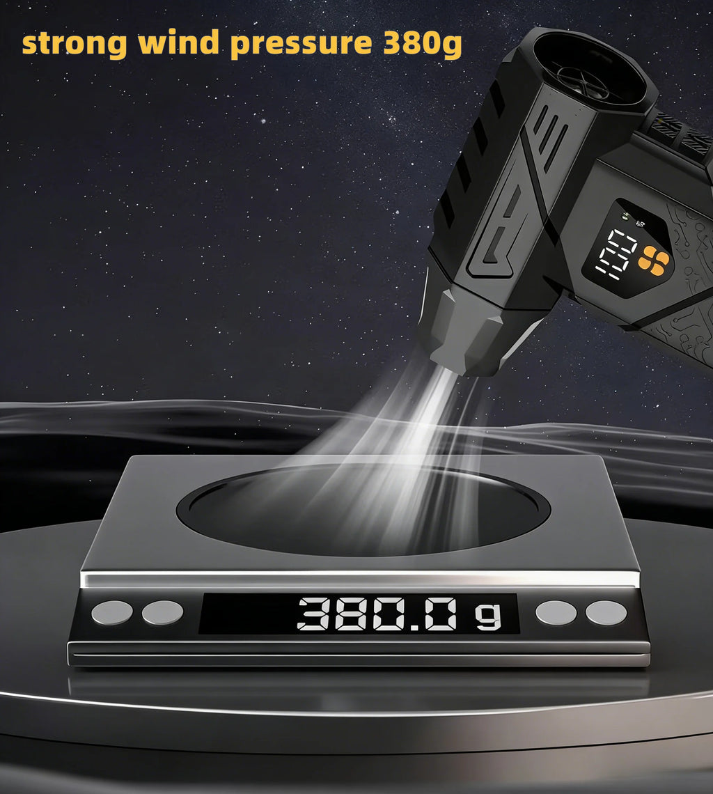 990,000 RPM Electric Air Duster | 240W Turbo Jet Blower for Car & PC Cleaning