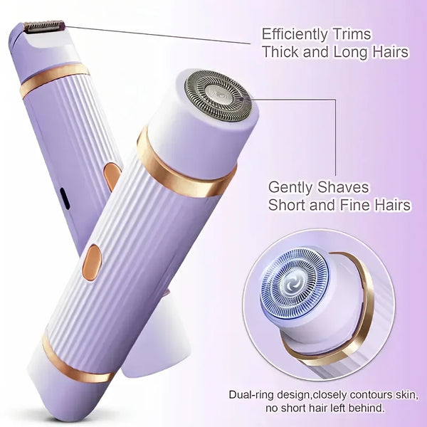 Bikini Trimmer Electric Razor for Women Body Underarm Leg Shaver Female Electric Painless Epilator Facial Mustache Hair Remover