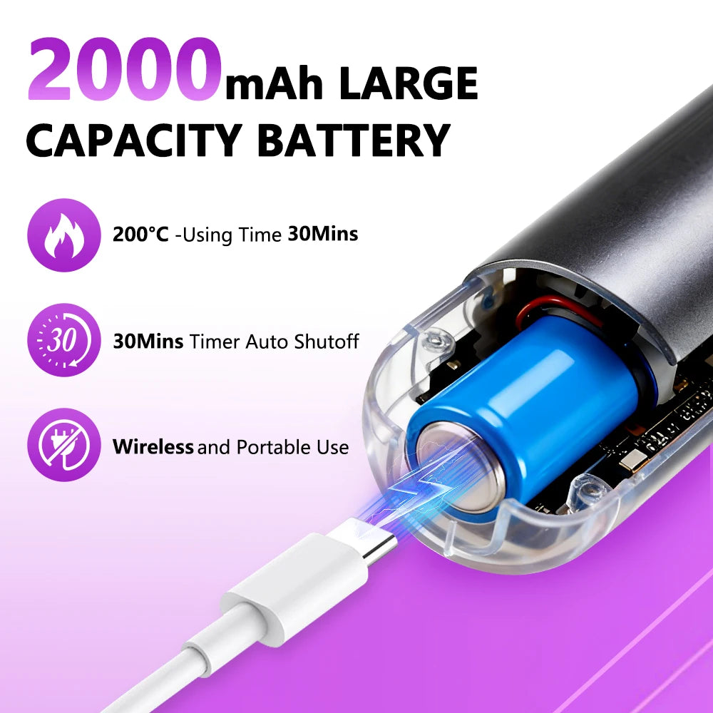 Hot Comb Straightener Professional Quick Heated Electric Wireless Hair Straighten Personal Care Multifunctional Hairstyle Brush