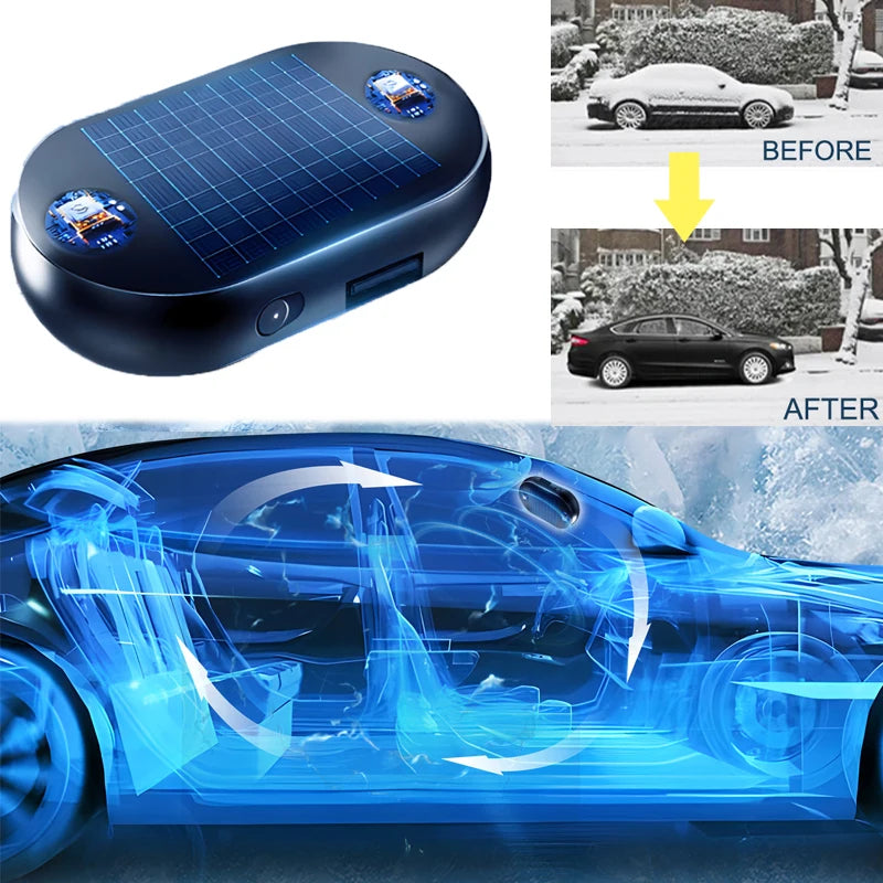 Electromagnetic Solar Car Snow Remover | Antifreeze Windshield De-Icer