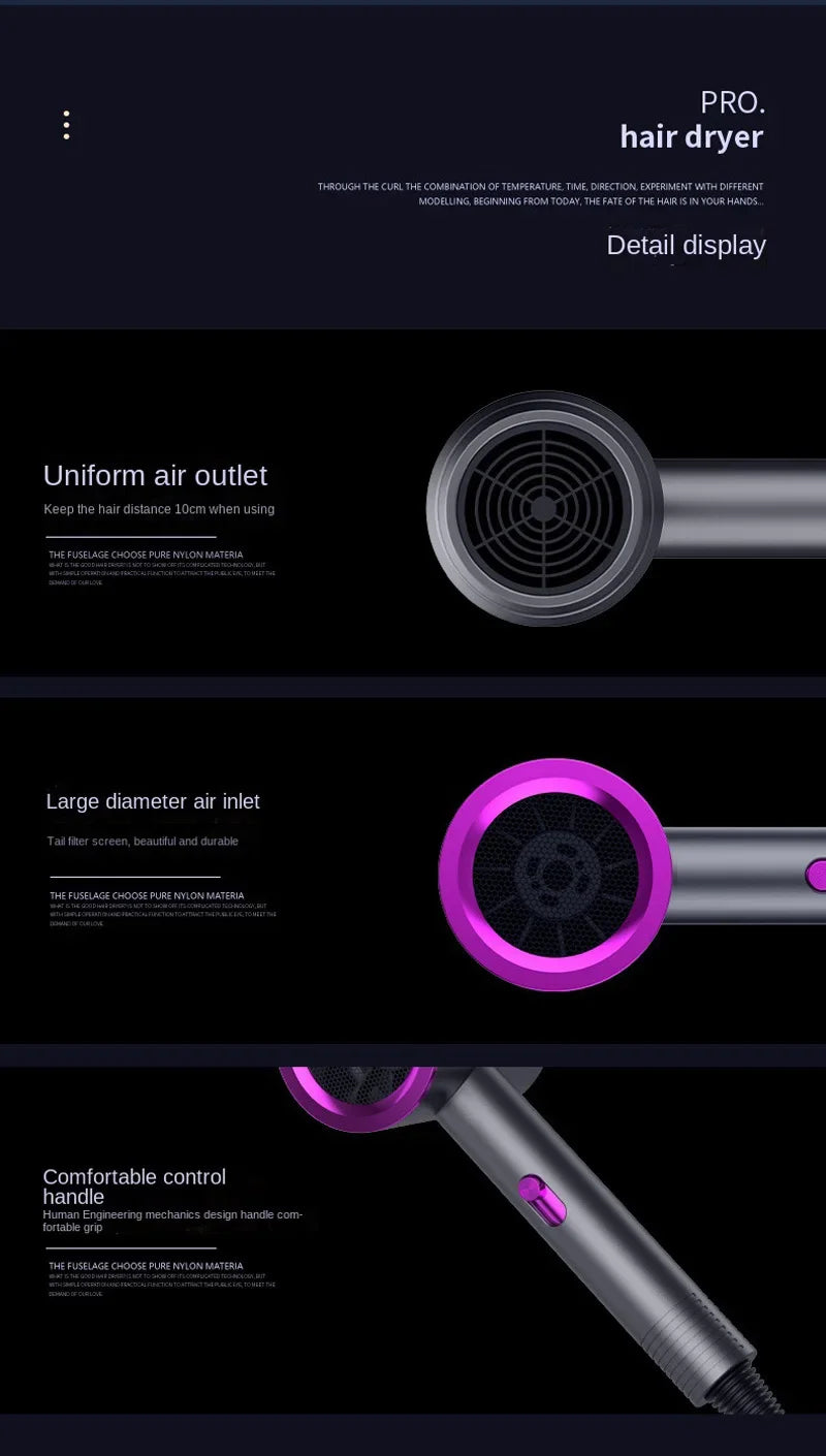 Pro High-Speed Hair Dryer | Ionic, 3-Speed, Salon-Quality Results at Home