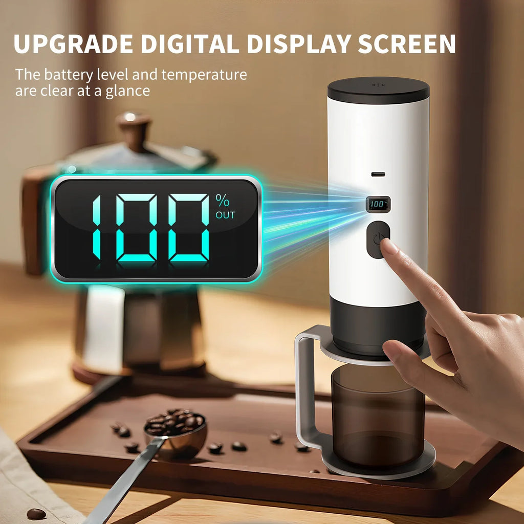 5-in-1 Portable Espresso Coffee Maker | Wireless for Car, Home, Camp & Travel
