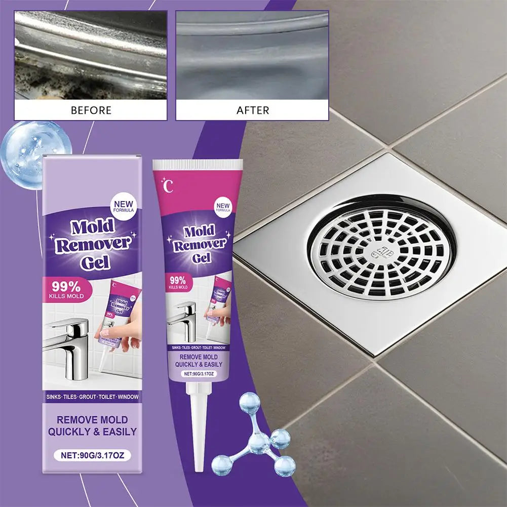 Household Cleaner Gel for Wall Tiles Grout Sealant Bathroom Cleaning Home Kitchen Sinks Cleaning Anti-Mildew Cleaner Home Daily