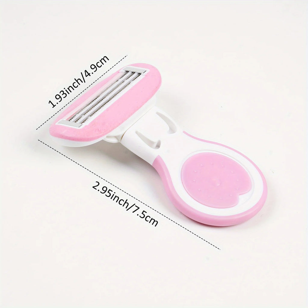 Women's Portable Shaver, 5-Layer Personal Care Razor, Moisturizing Razor
