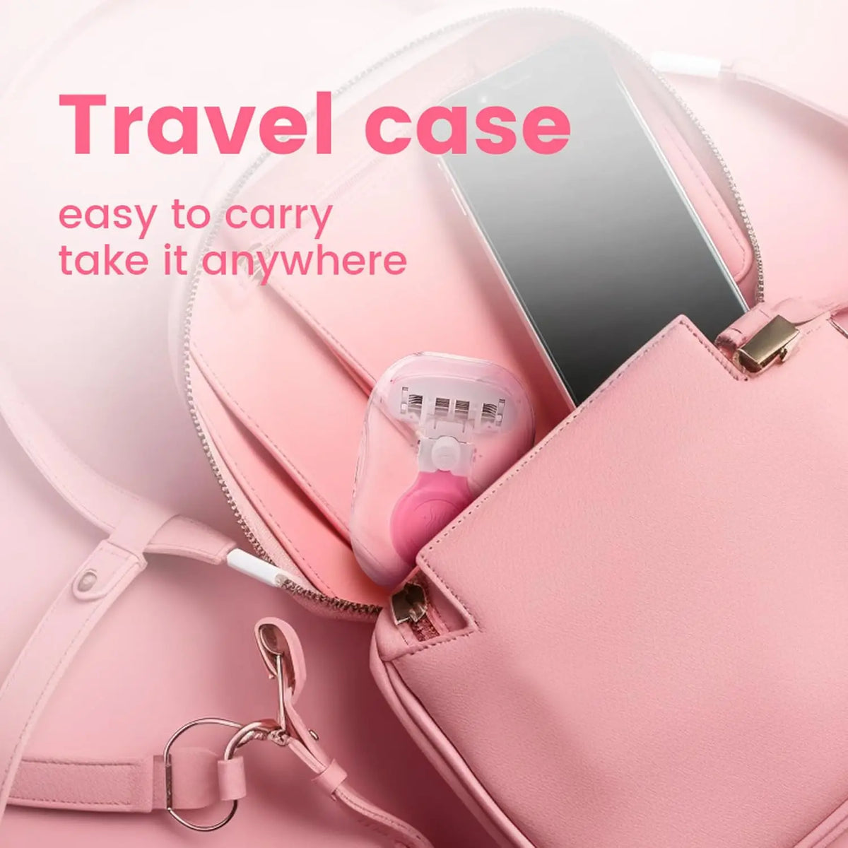 Women's Portable Shaver, 5-Layer Personal Care Razor, Moisturizing Razor