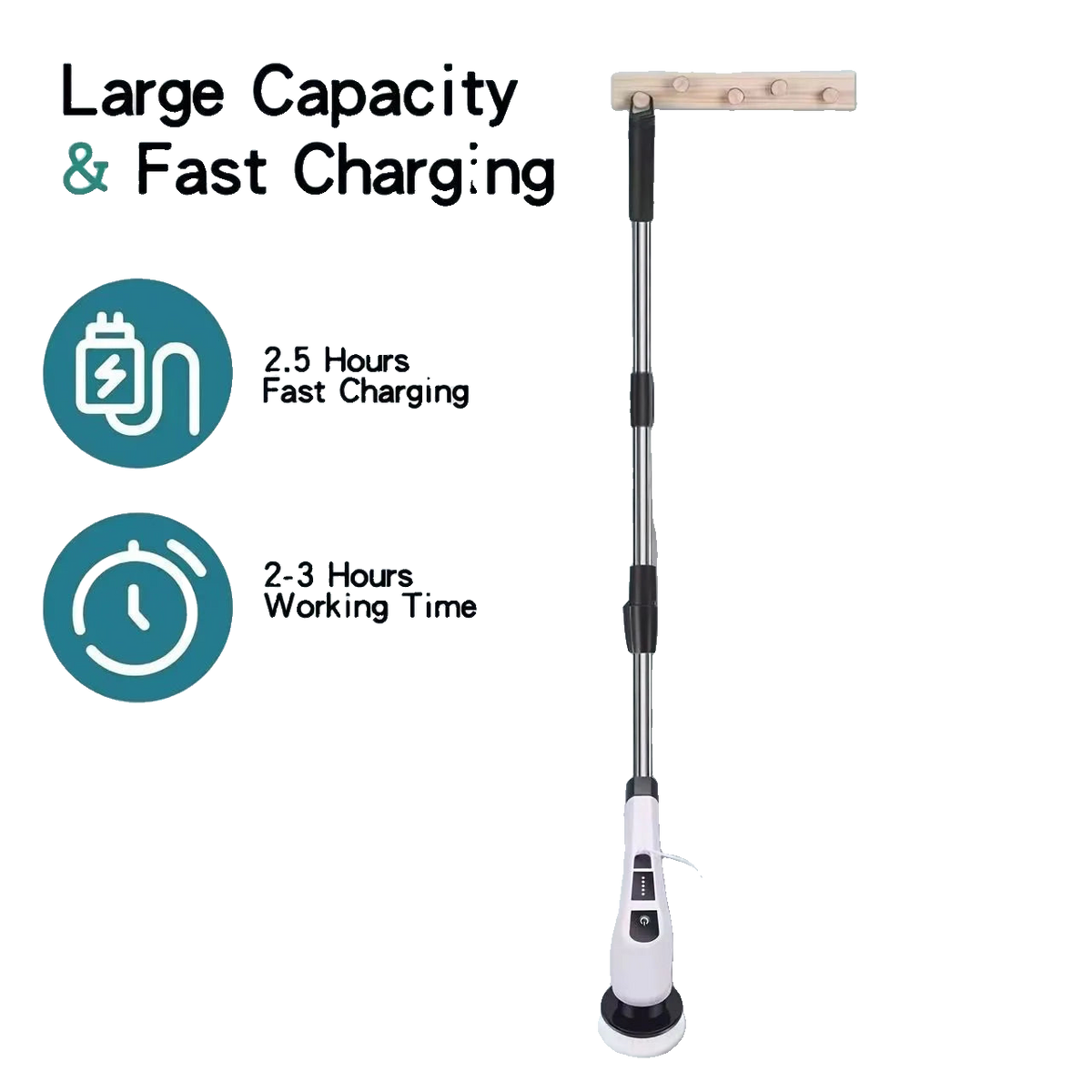 9-in-1 Cordless Electric Cleaning Brush | Rotating Scrubber for Bathroom, Tiles & Floors