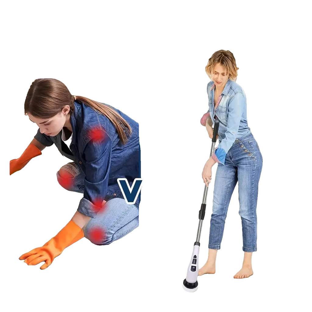 9-in-1 Cordless Electric Cleaning Brush | Rotating Scrubber for Bathroom, Tiles & Floors