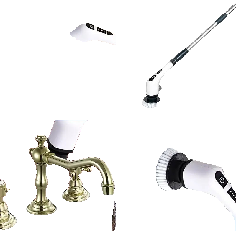 9-in-1 Cordless Electric Cleaning Brush | Rotating Scrubber for Bathroom, Tiles & Floors