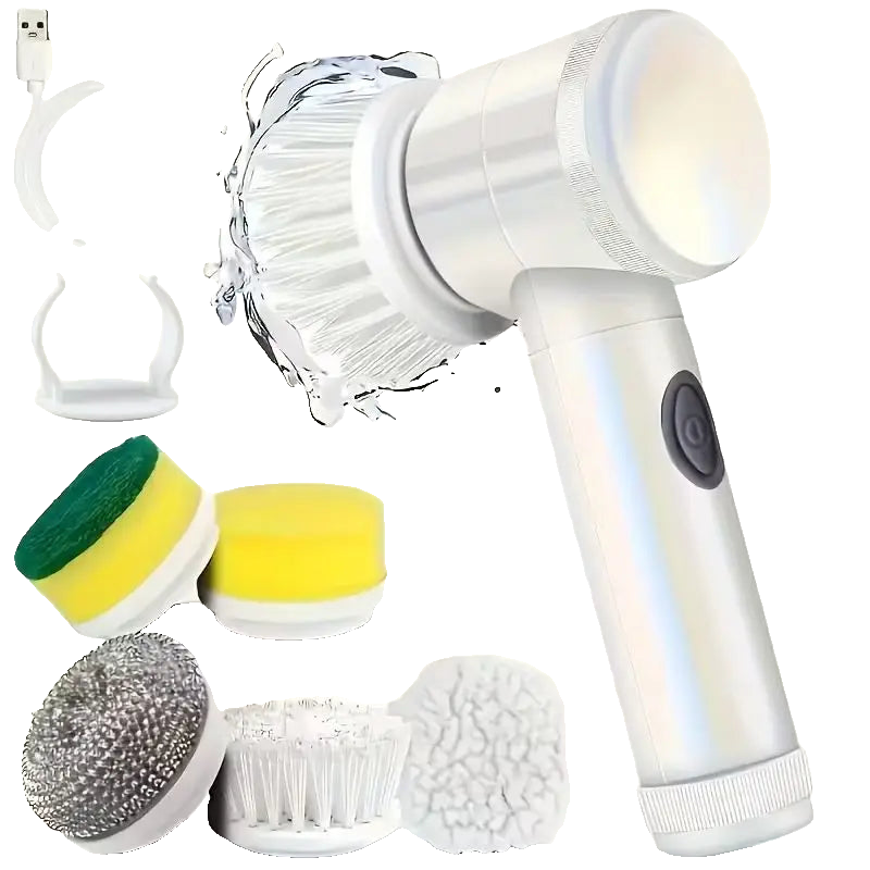9-in-1 Cordless Electric Cleaning Brush | Rotating Scrubber for Bathroom, Tiles & Floors